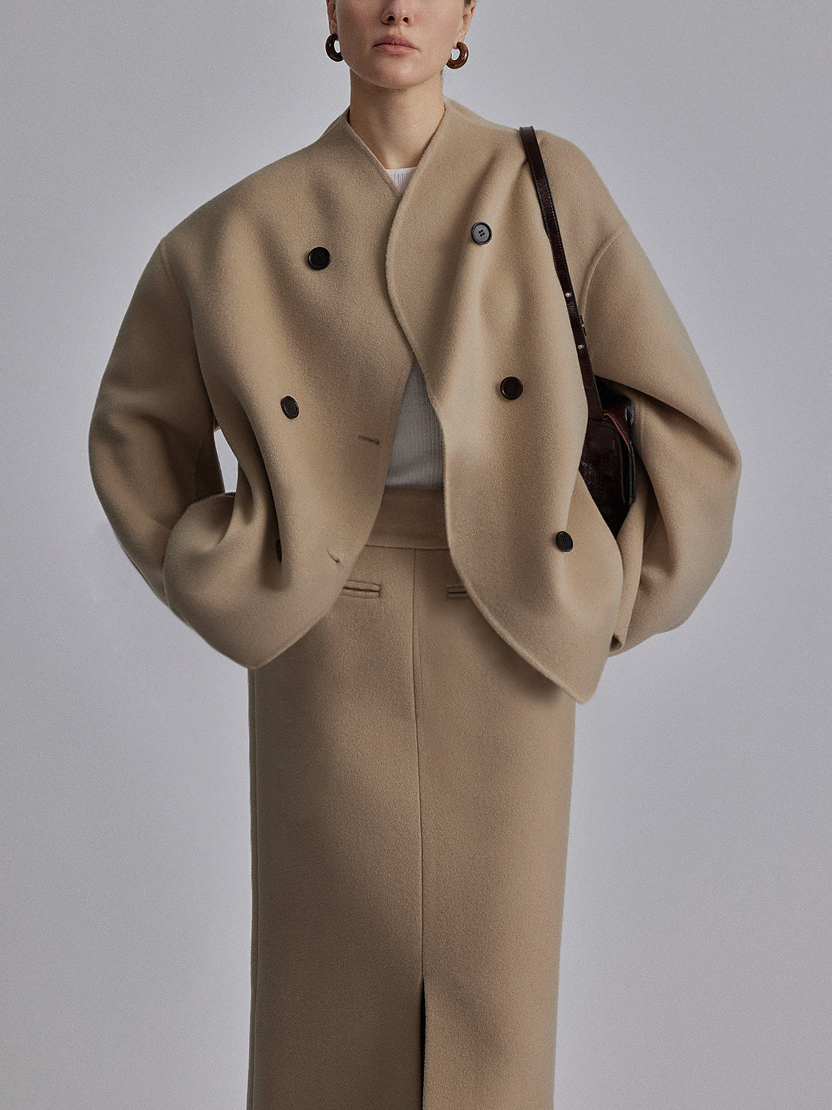 Sable Double-Breasted Coat