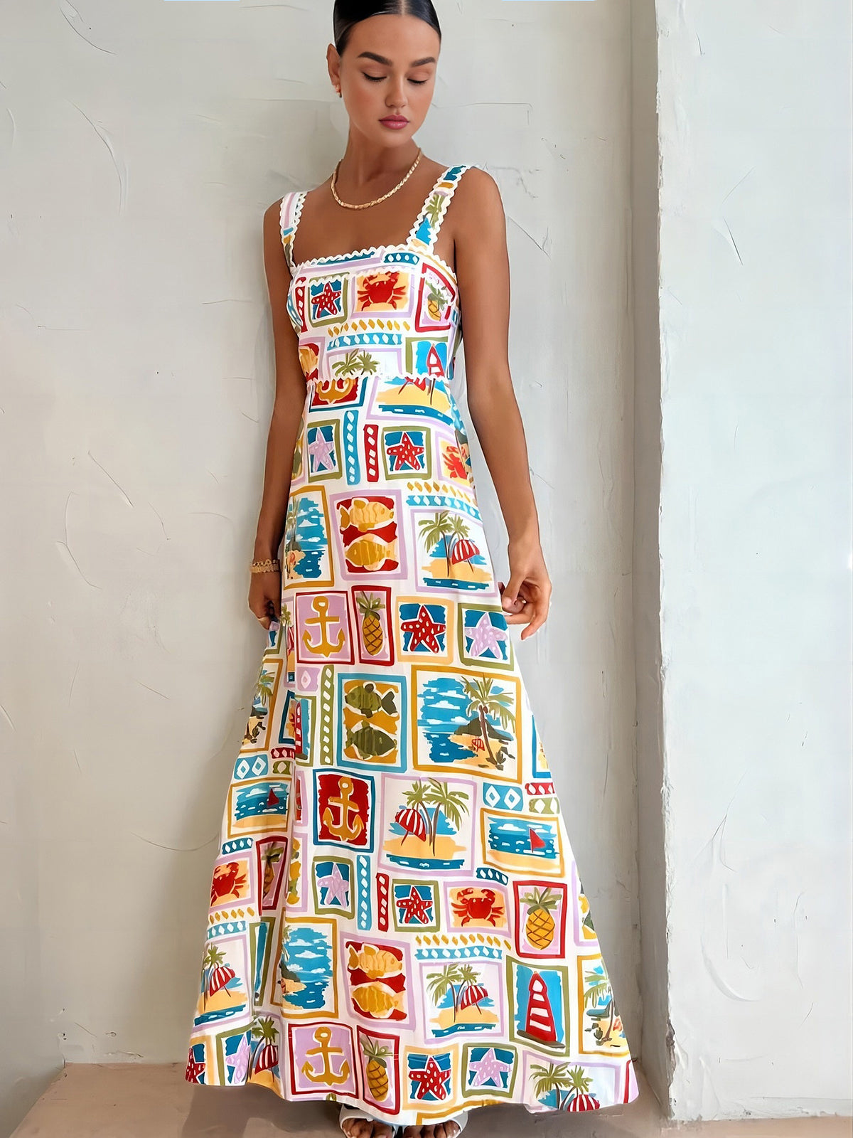 Coral Cove Maxi Dress