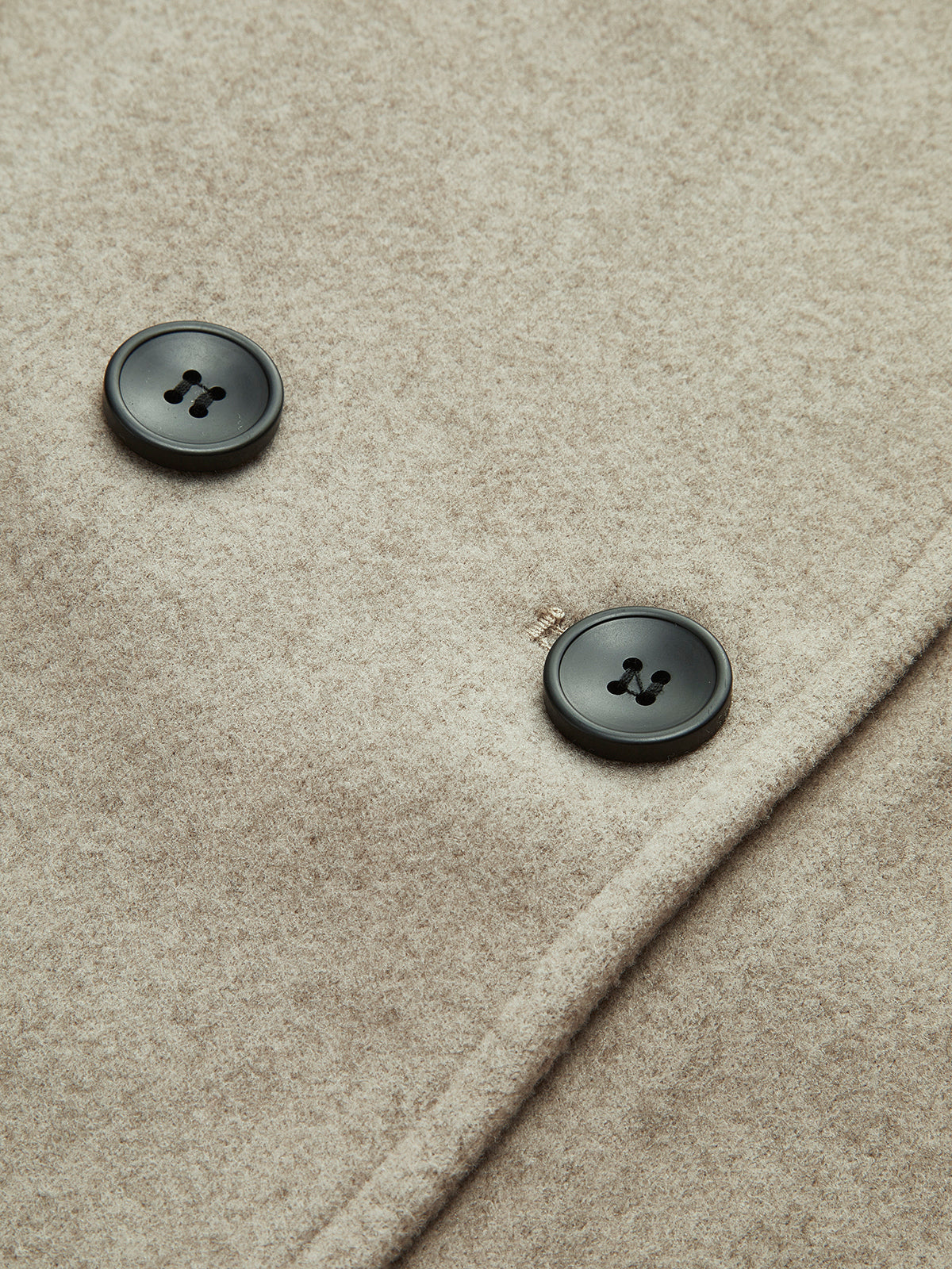 Sable Double-Breasted Coat