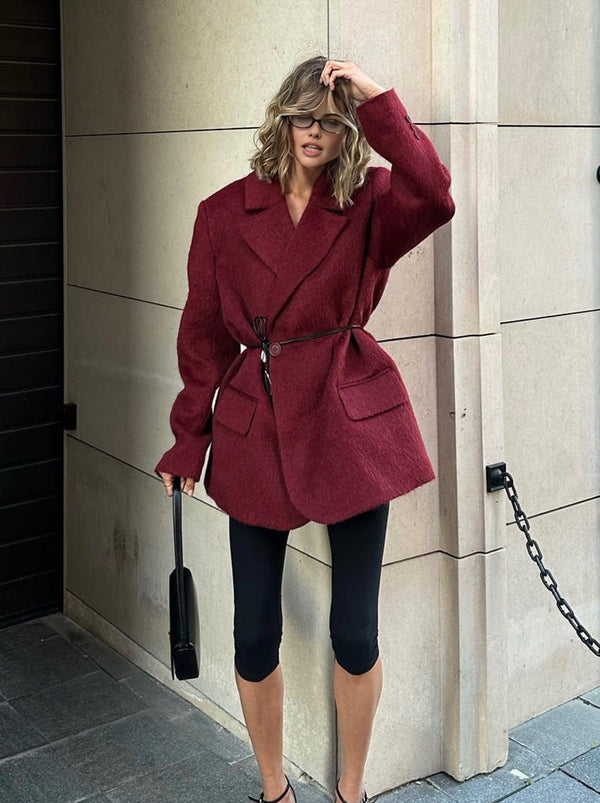 Vesper Tailored Wool Belted Coat