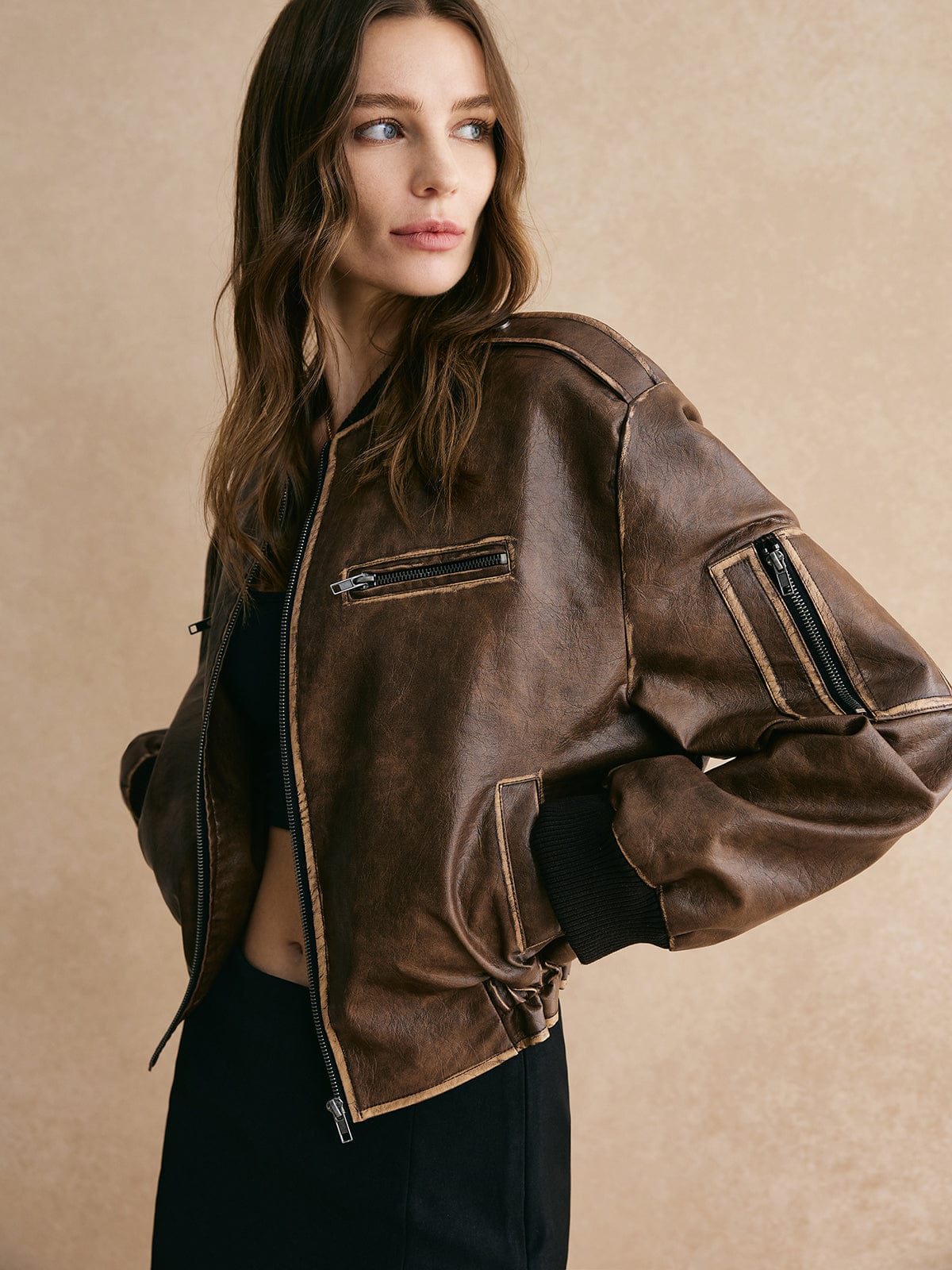 Rogue Vintage Leather Bomber