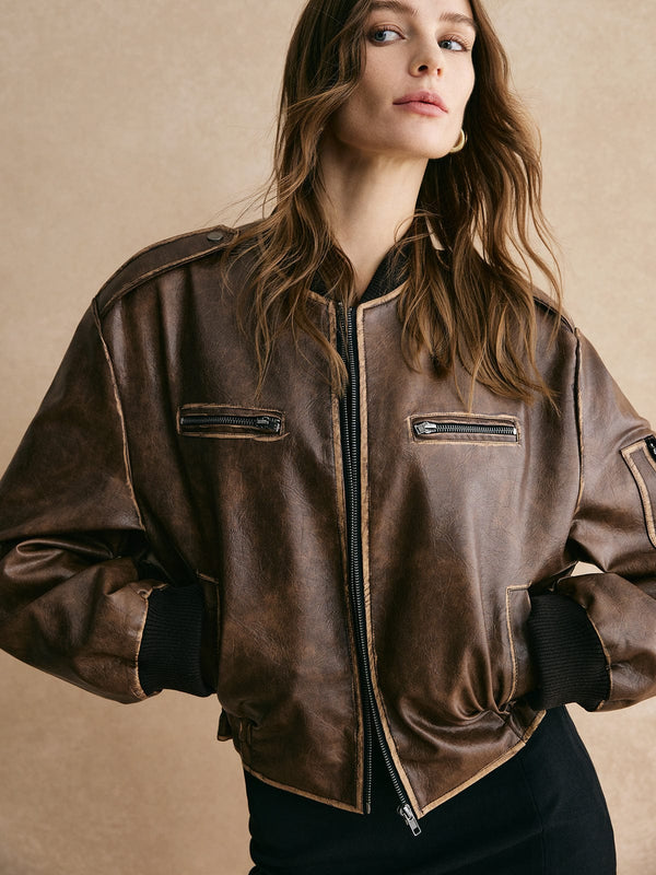 Rogue Vintage Leather Bomber