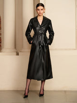 Bellamy Midnight Faux Leather Trench