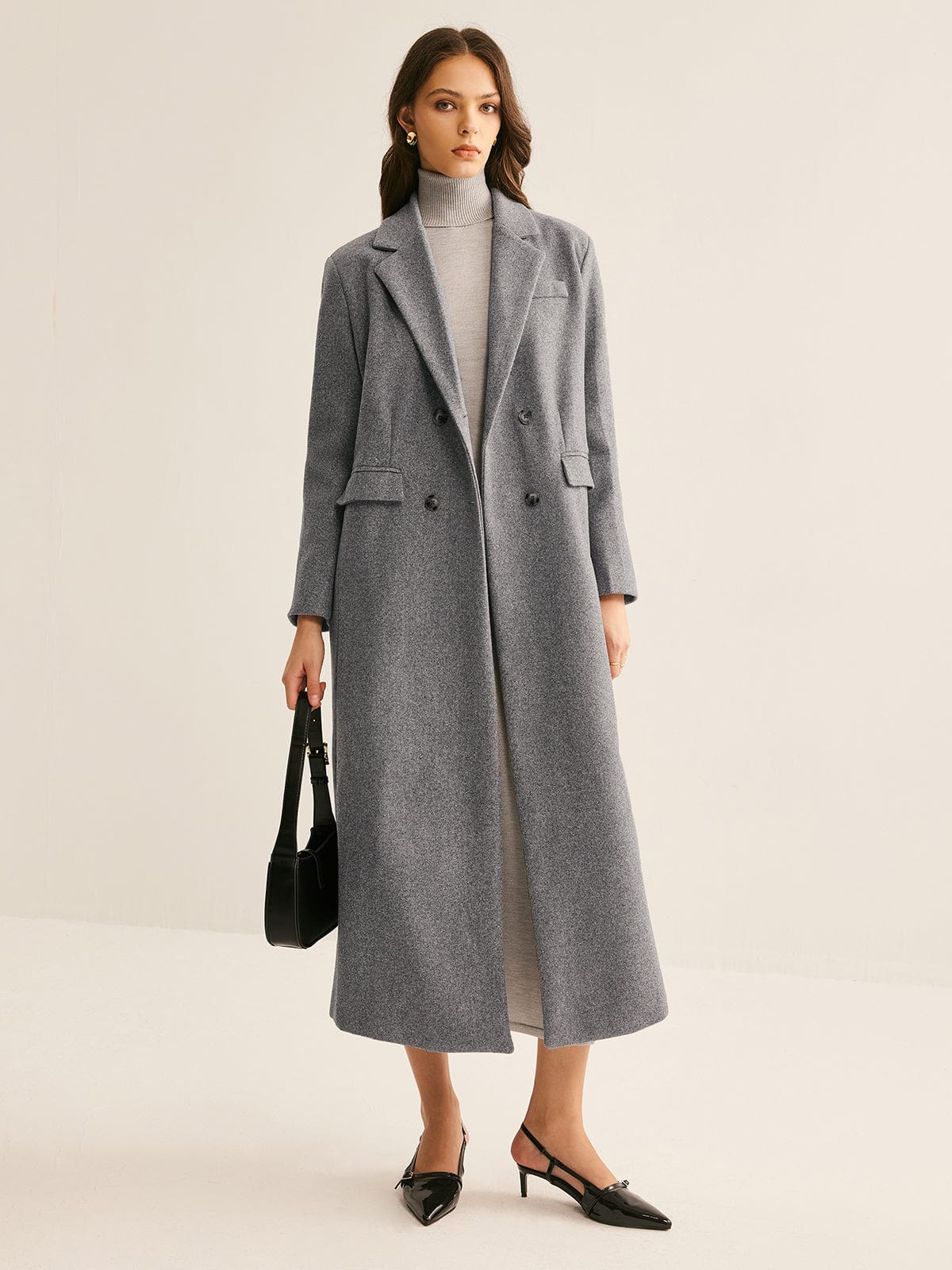 Kensington Double-Breasted Wool Coat