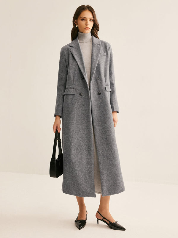 Kensington Double-Breasted Wool Coat