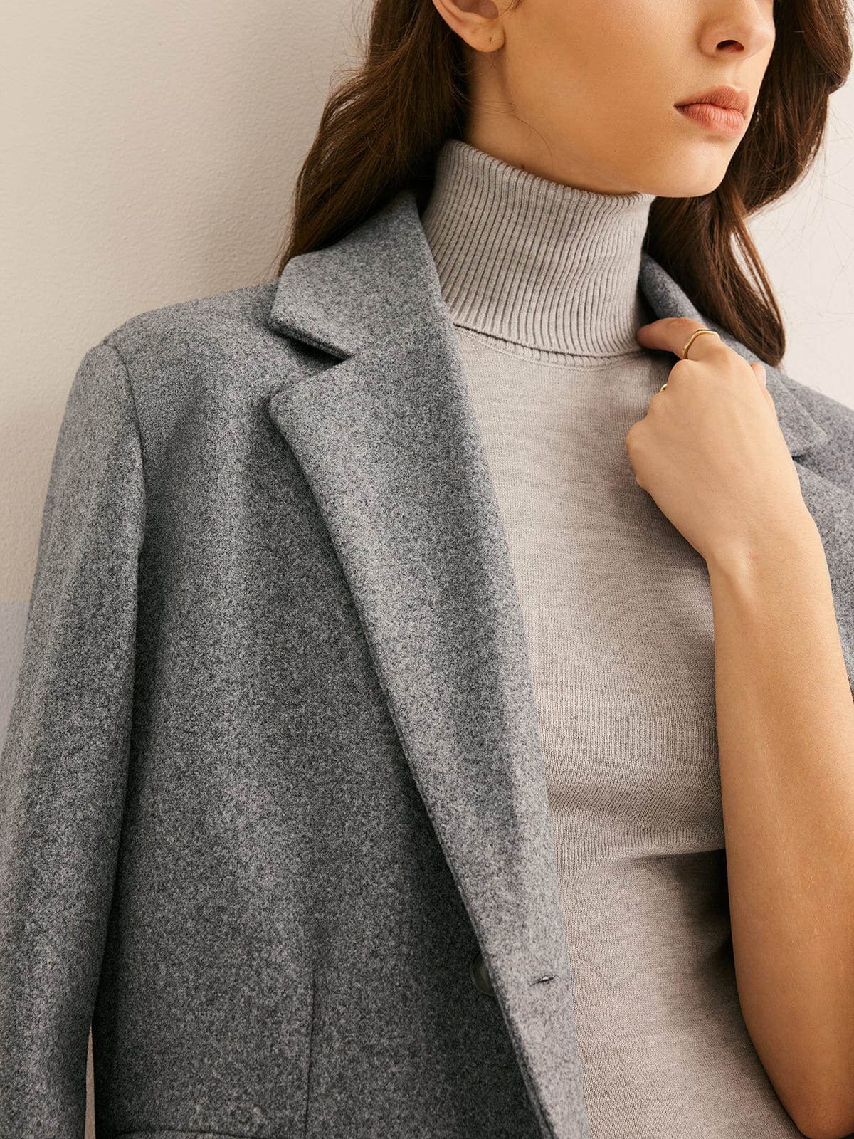 Kensington Double-Breasted Wool Coat