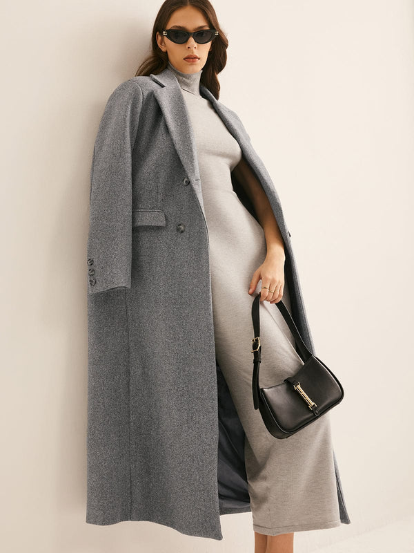 Kensington Double-Breasted Wool Coat