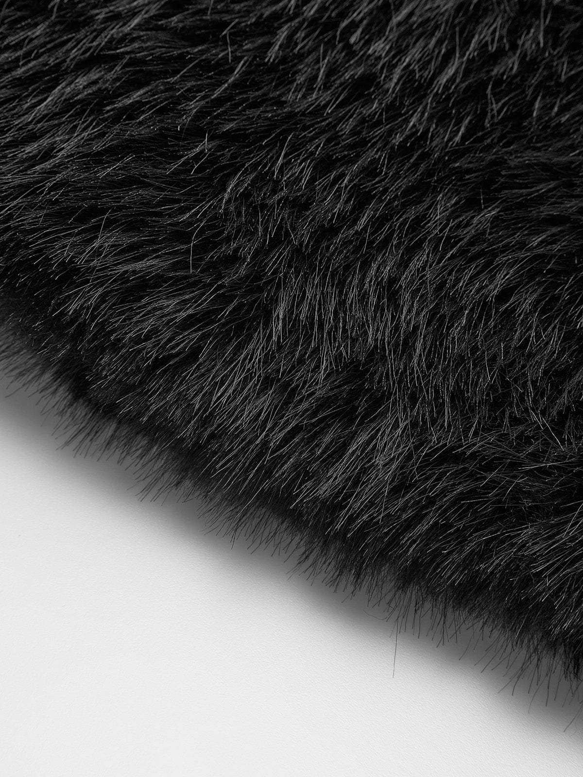 Black Luxe Faux Fur Jacket