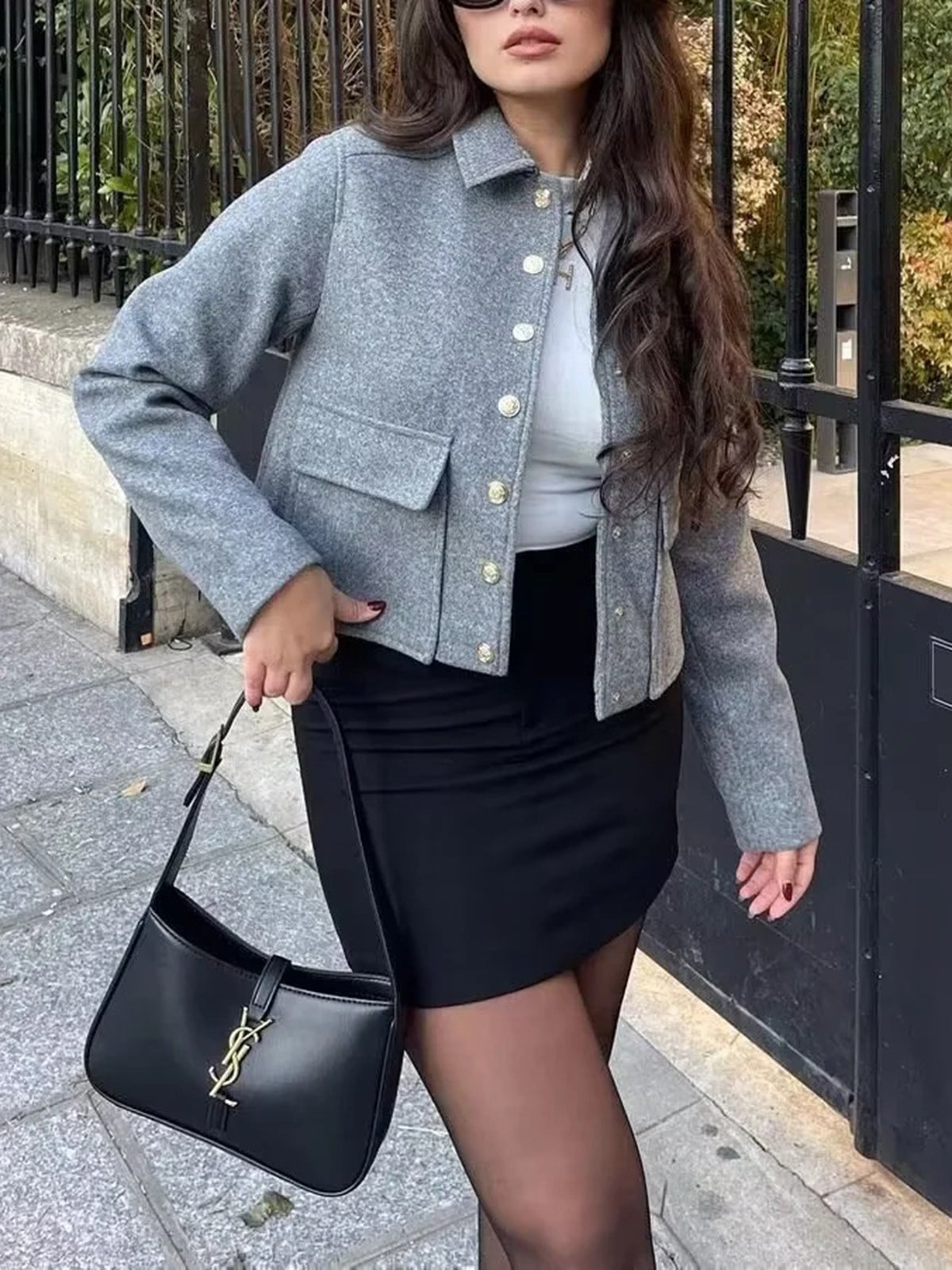 Cambridge Tailored Wool Cropped Jacket