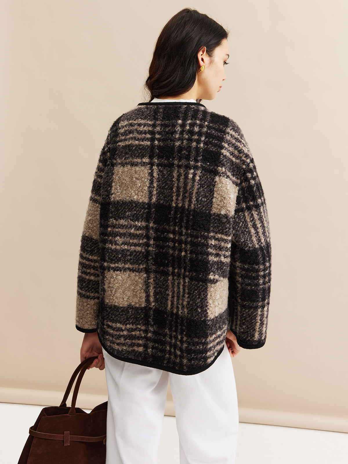 Aspen Plaid Wool-Blend Jacket