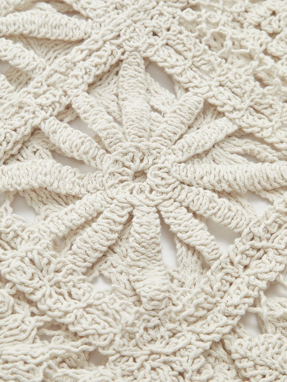 Solana Crochet Button-Up Cardigan