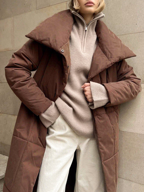 Monaco Puffer Long Belted Coat