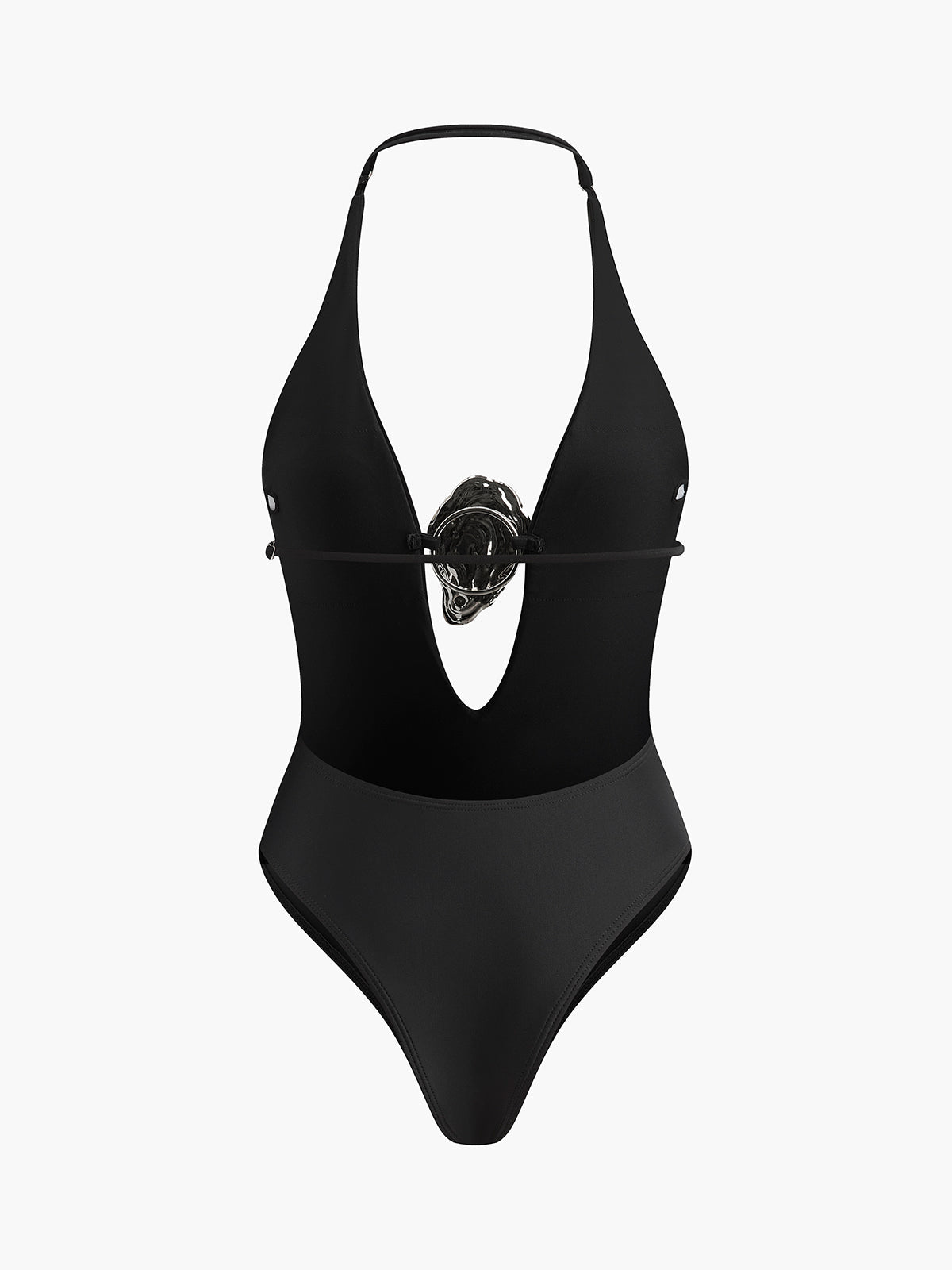 Noir Empress Plunge Swimsuit