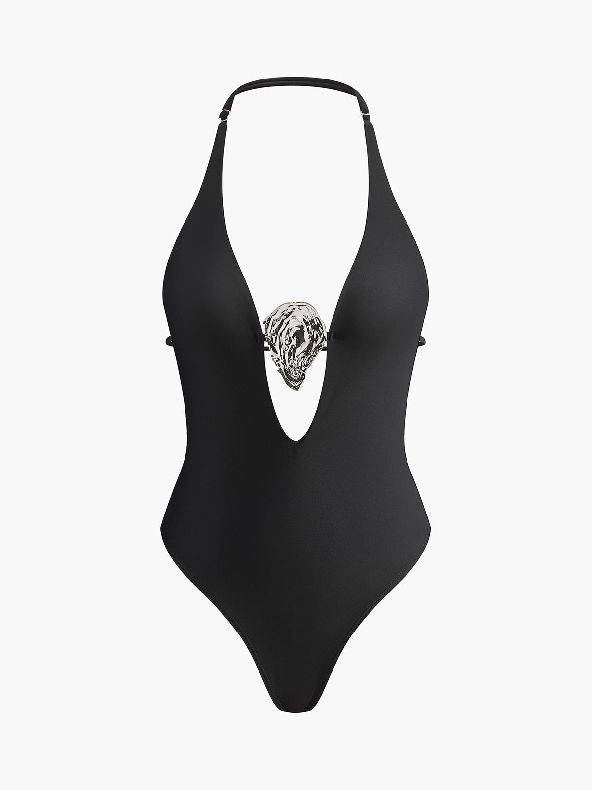 Noir Empress Plunge Swimsuit