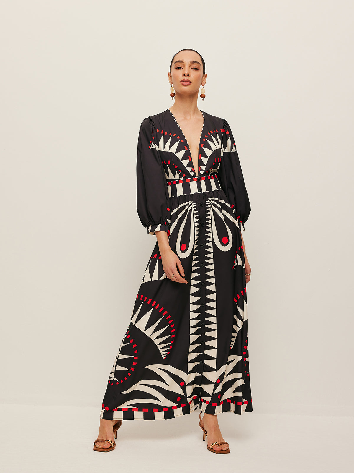 Azura Print Maxi Dress