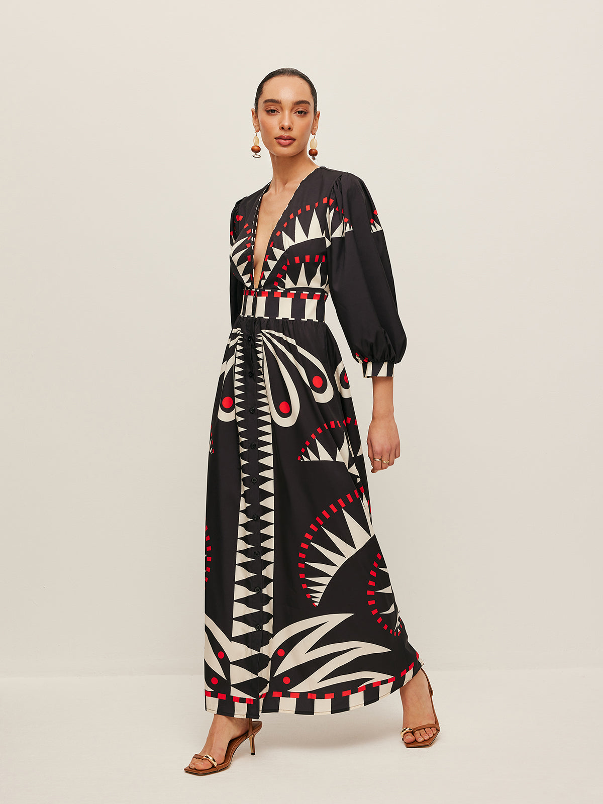 Azura Print Maxi Dress