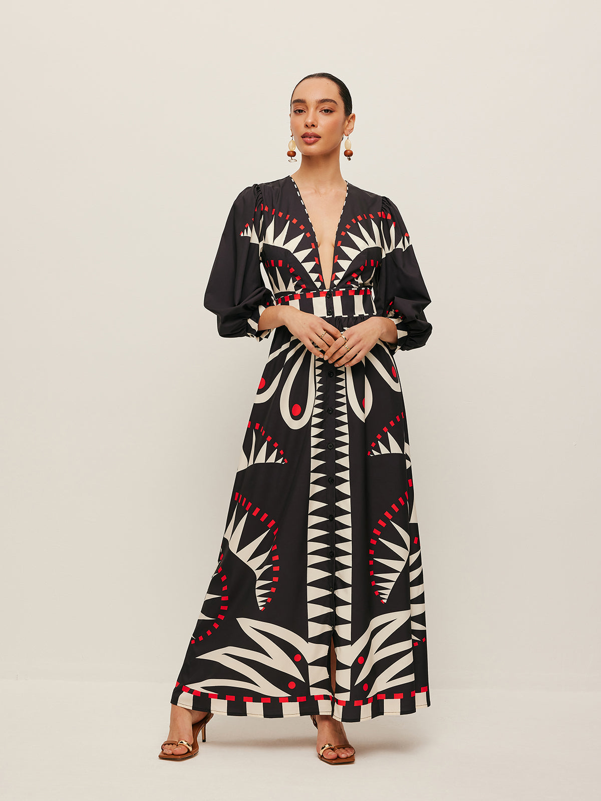 Azura Print Maxi Dress