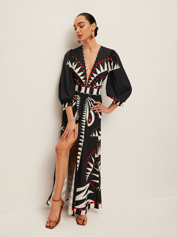 Azura Print Maxi Dress