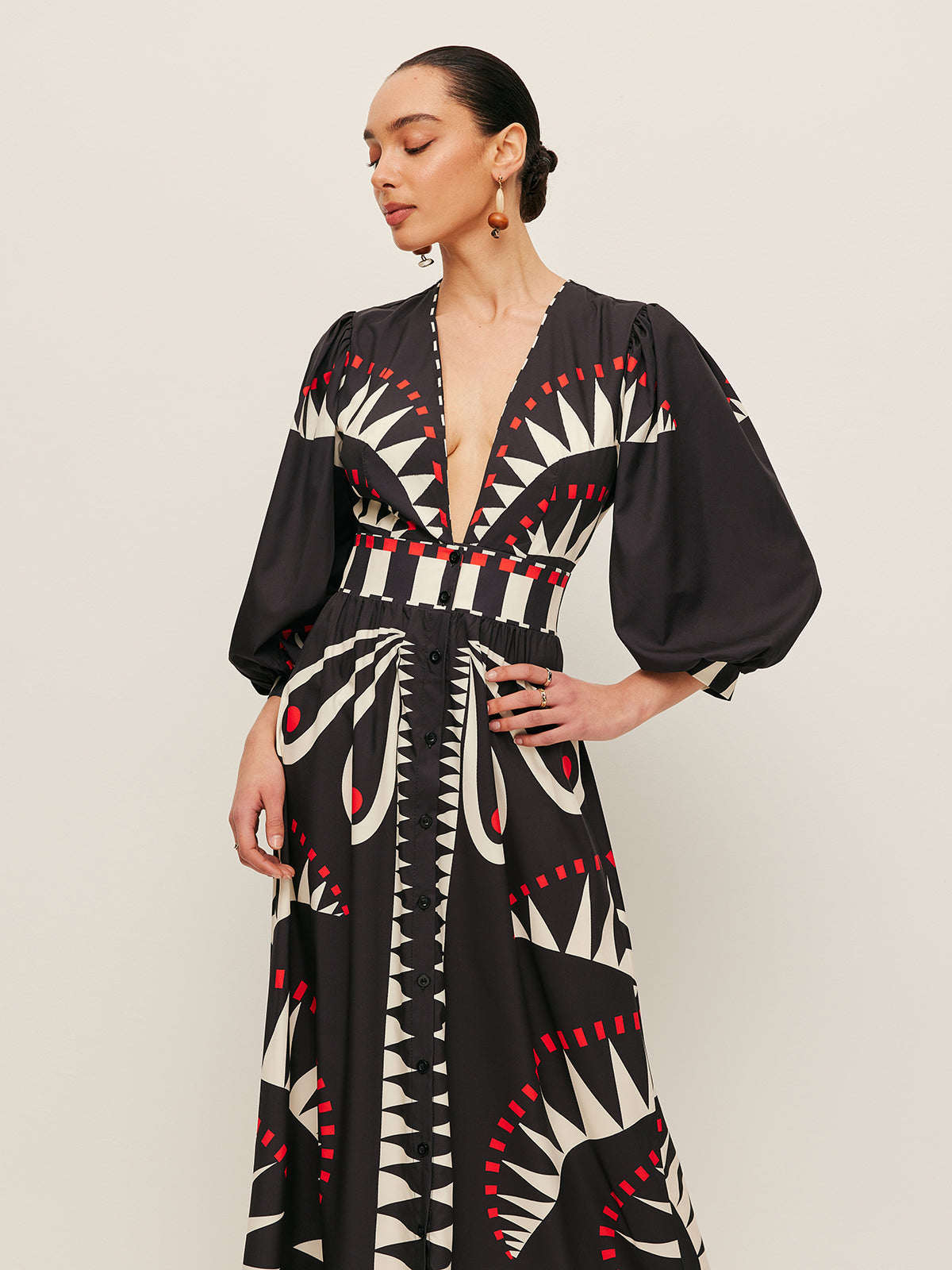 Azura Print Maxi Dress