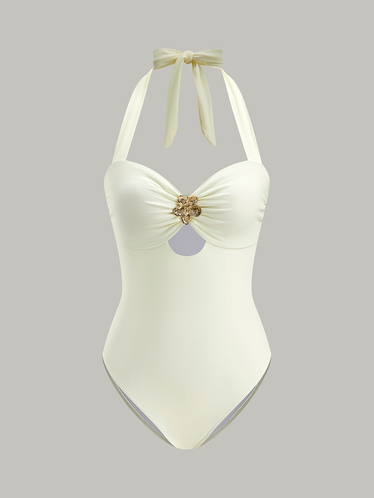 Soleil Halter Cutout Swimsuit