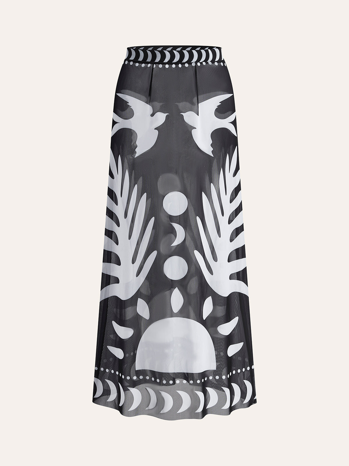 Palm Cove Sheer Cover-Up Skirt