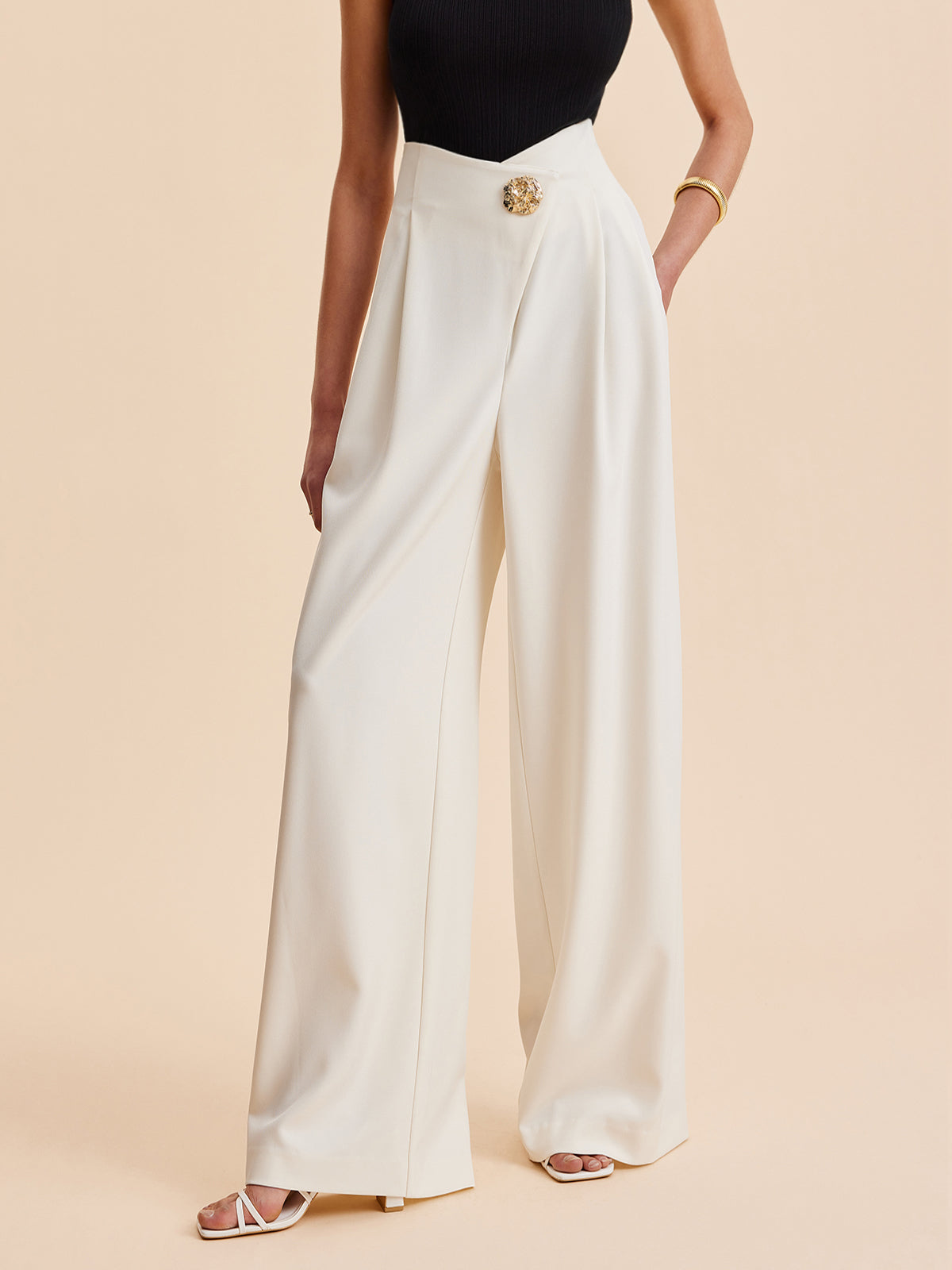 Luna Grace Wide-Leg Trousers