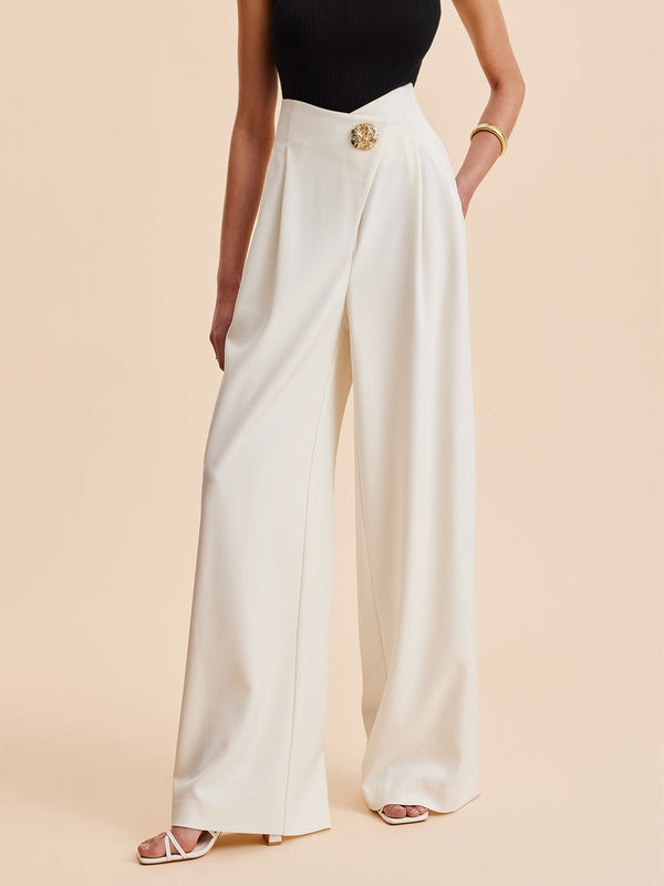Luna Grace Wide-Leg Trousers