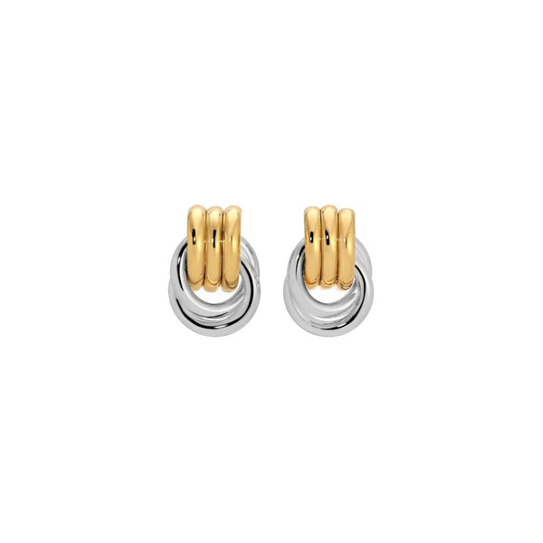 Dual-Tone Classic Knot Studs