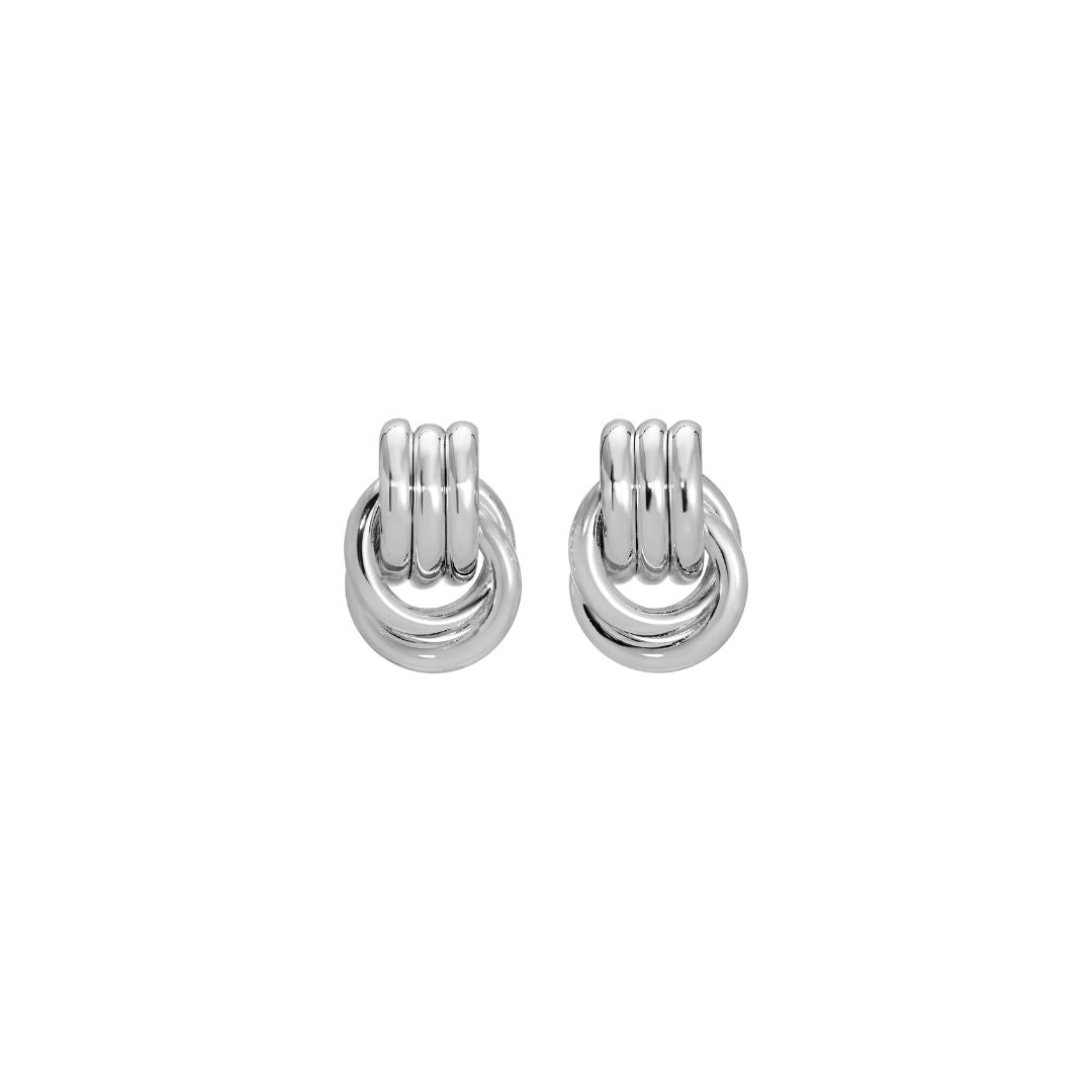 Silver Classic Knot Studs