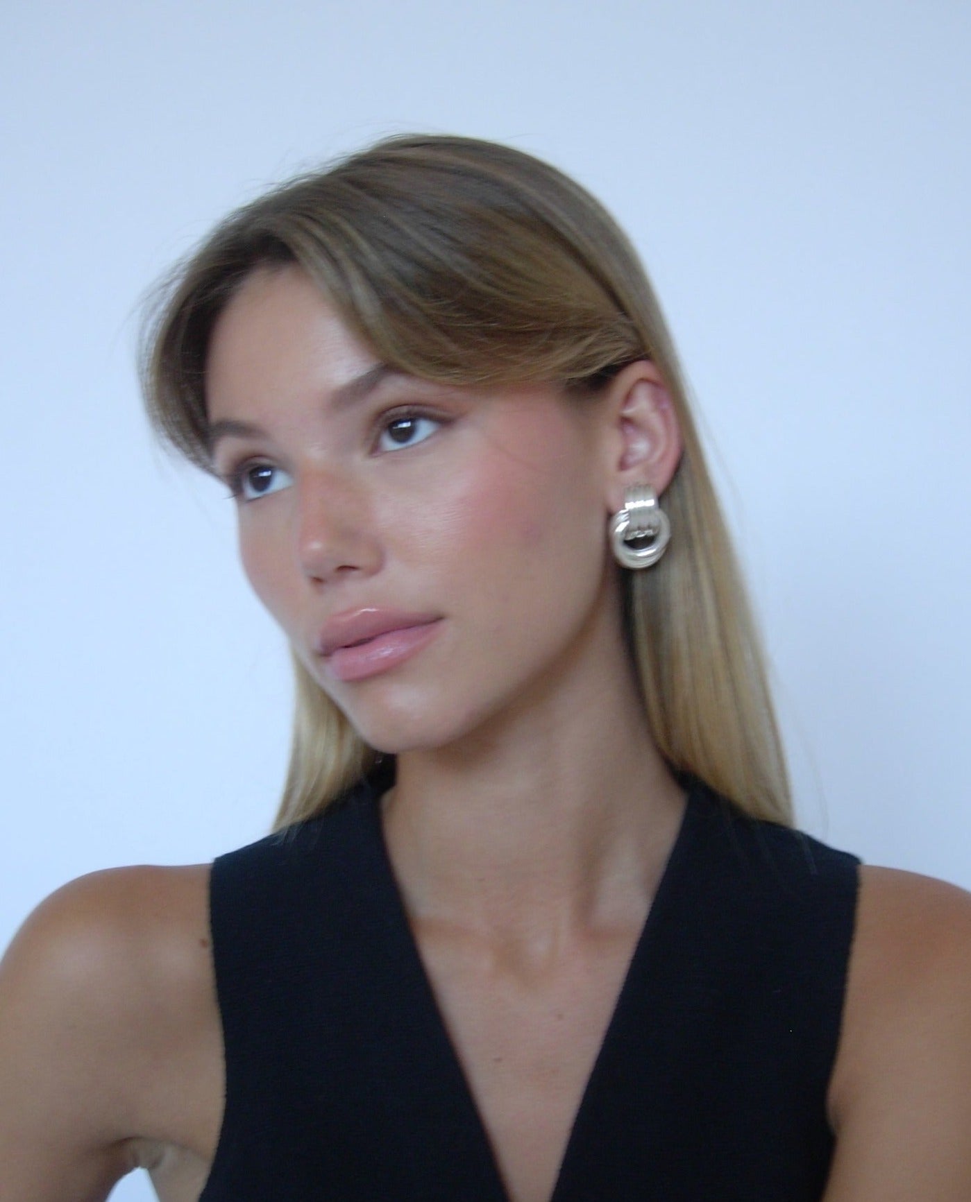 Silver Petite Knot Earrings