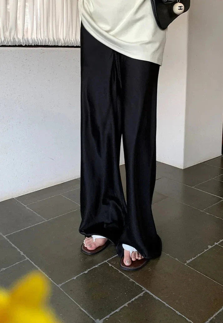 Isla Satin Wide Leg Pants