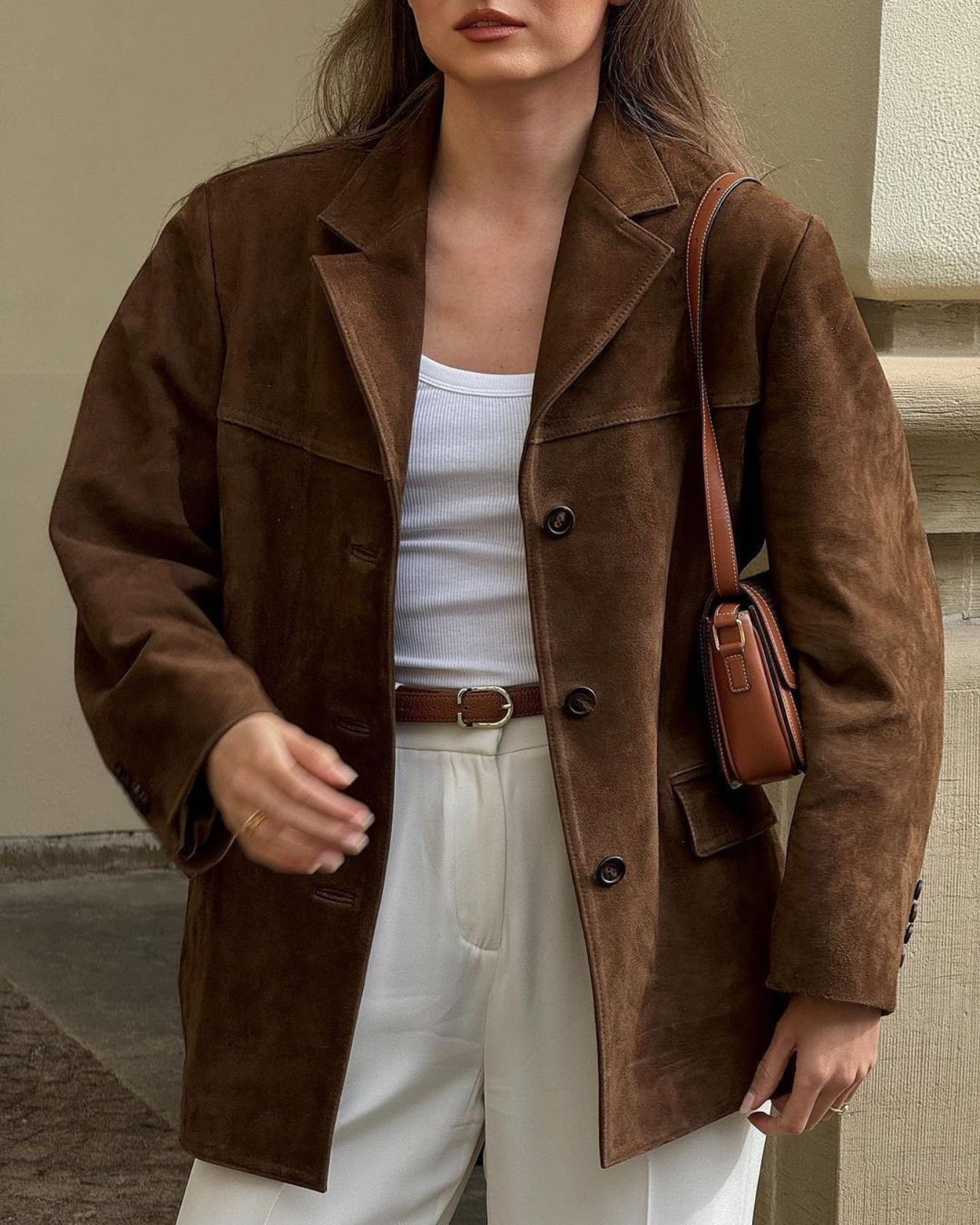 Sable Crest Suede Blazer