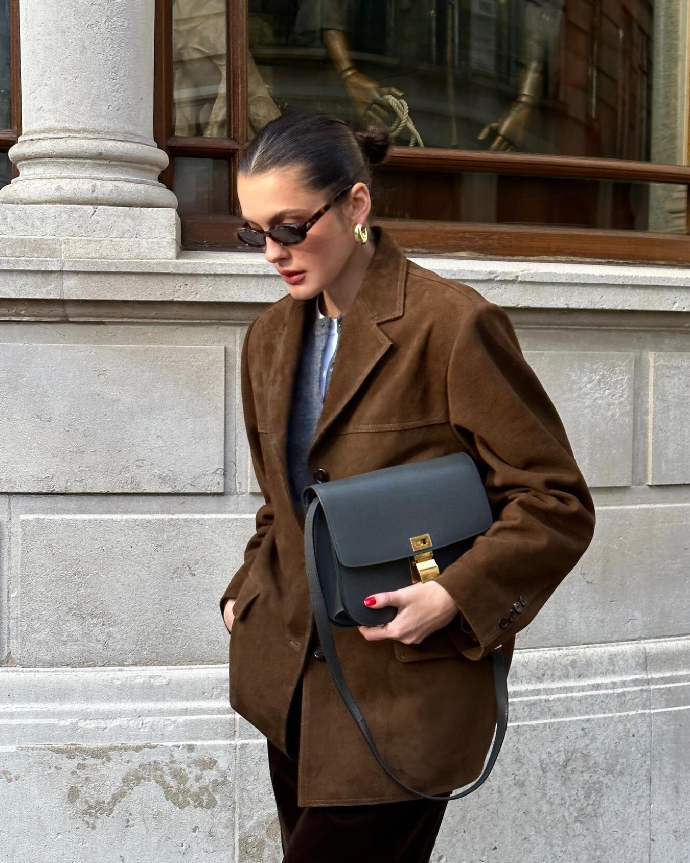 Sable Crest Suede Blazer