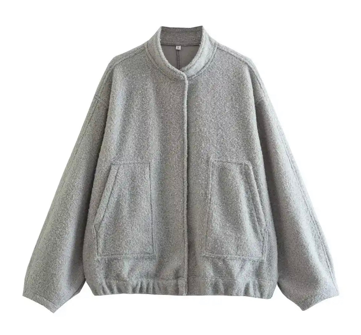 Paddington Plush Snap Front Jacket