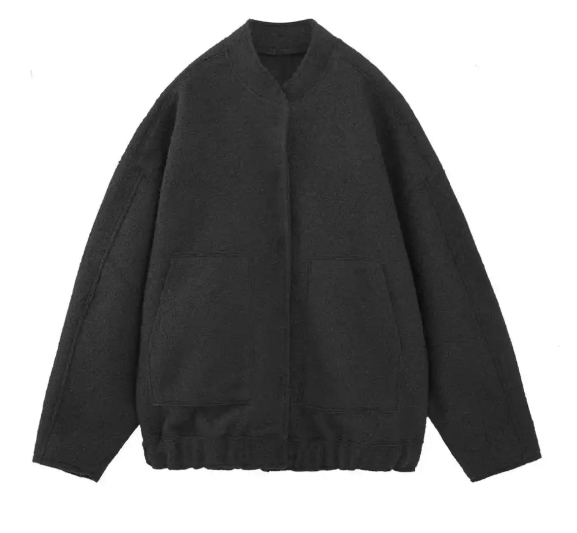 Paddington Plush Snap Front Jacket