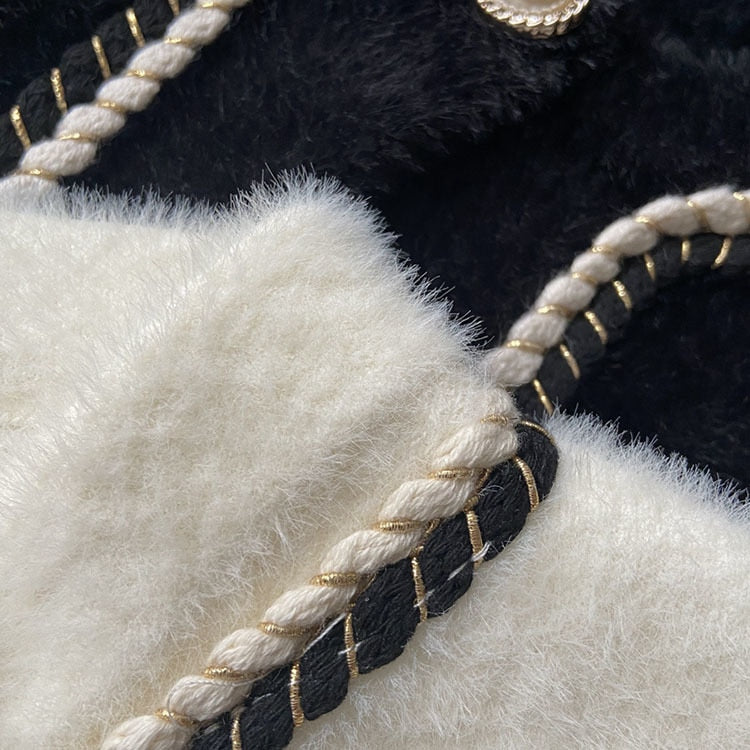 Seraphine Chain Trim Tweed Cardigan