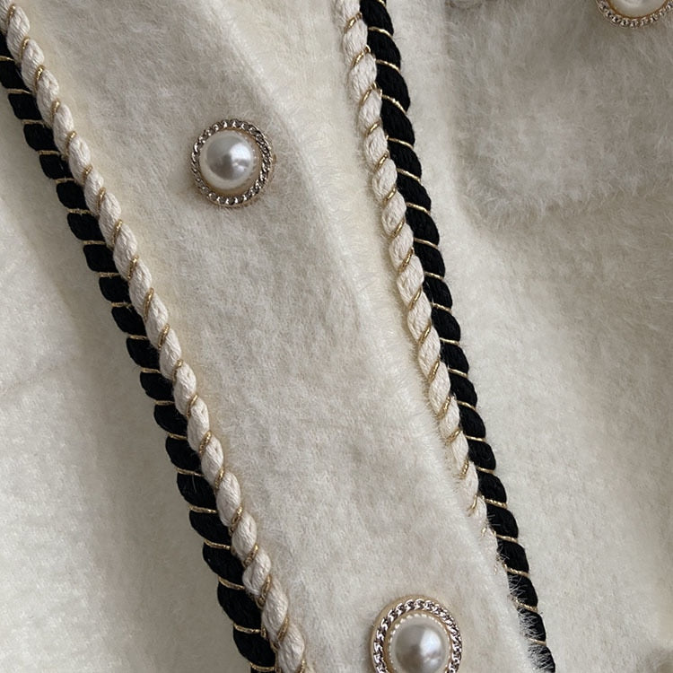 Seraphine Chain Trim Tweed Cardigan