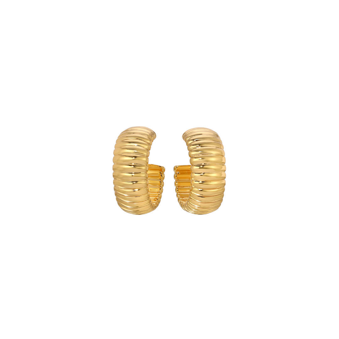 Golden Glow Hoop Earrings