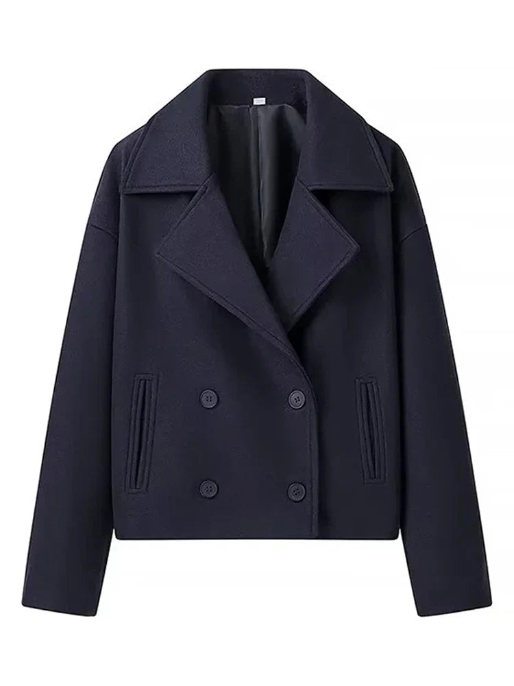 Amara Double Breasted Cropped Coat