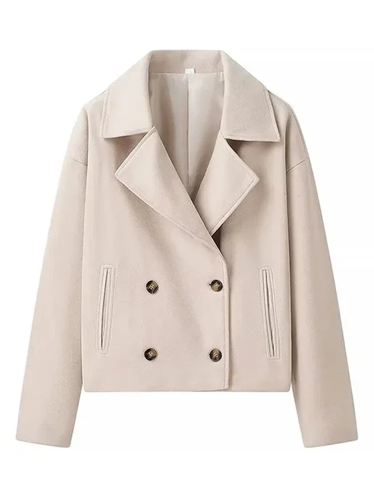 Amara Double Breasted Cropped Coat