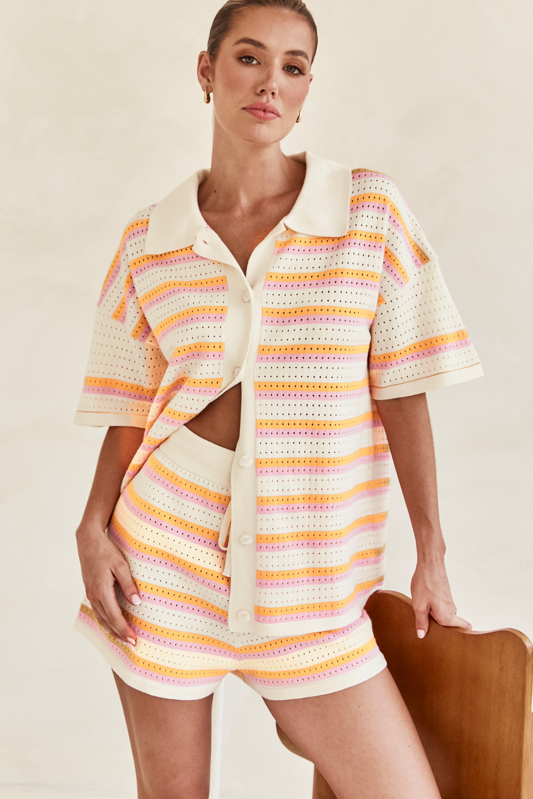 Sunstripe Knit Lounge Set