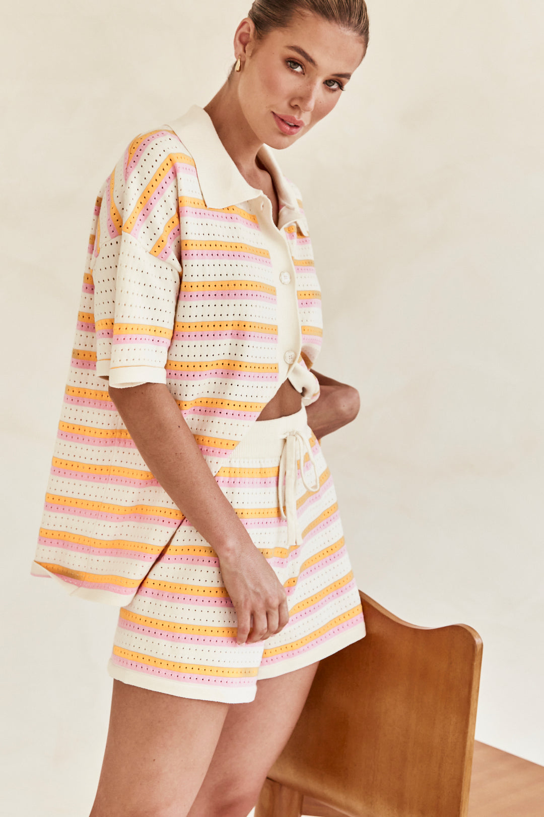 Sunstripe Knit Lounge Set