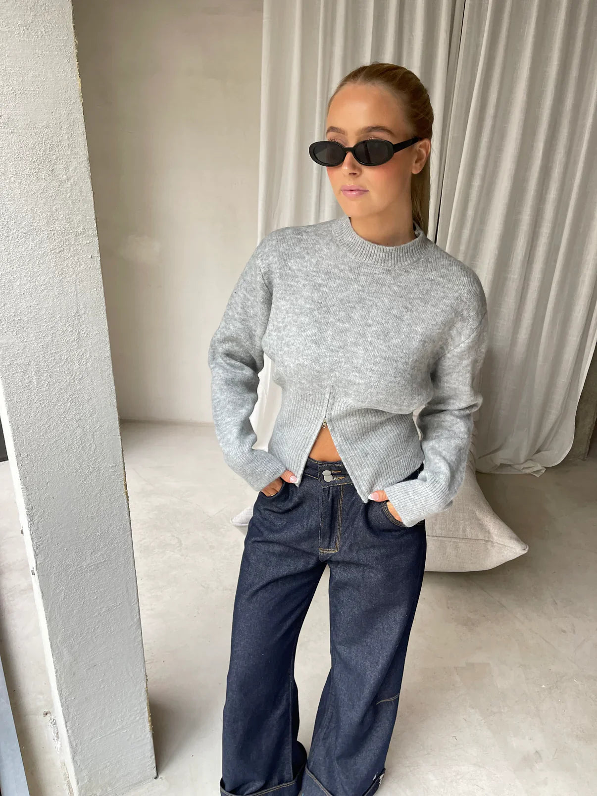 Oslo Split Hem Knit Jumper