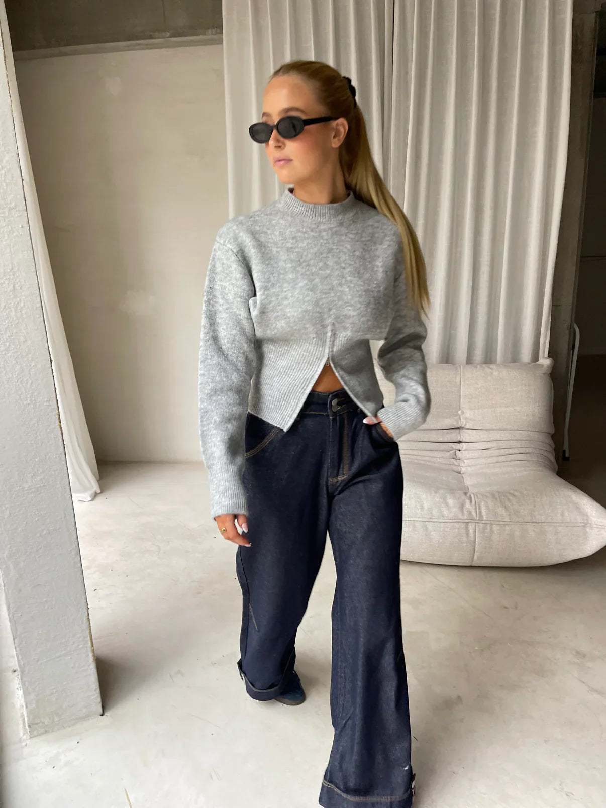 Oslo Split Hem Knit Jumper