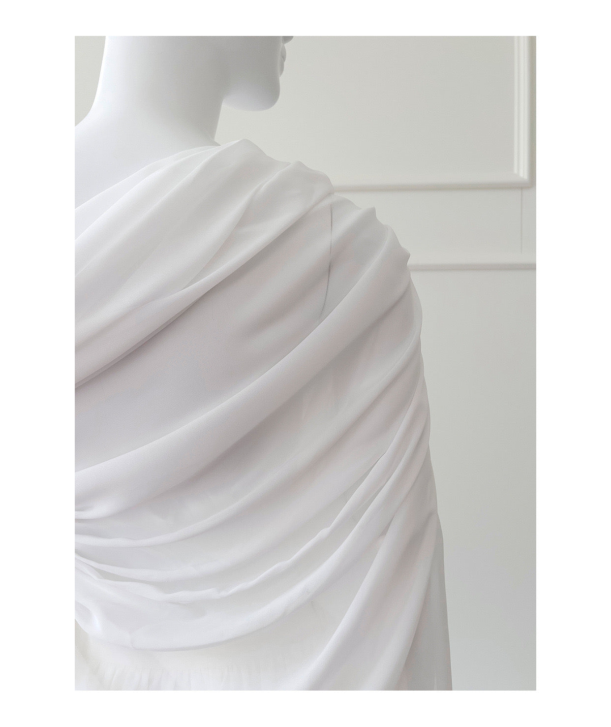 Crimson Hour Draped Mini Dress