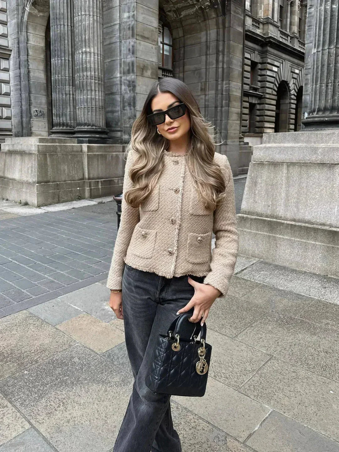 Camille Textured Tweed Jacket