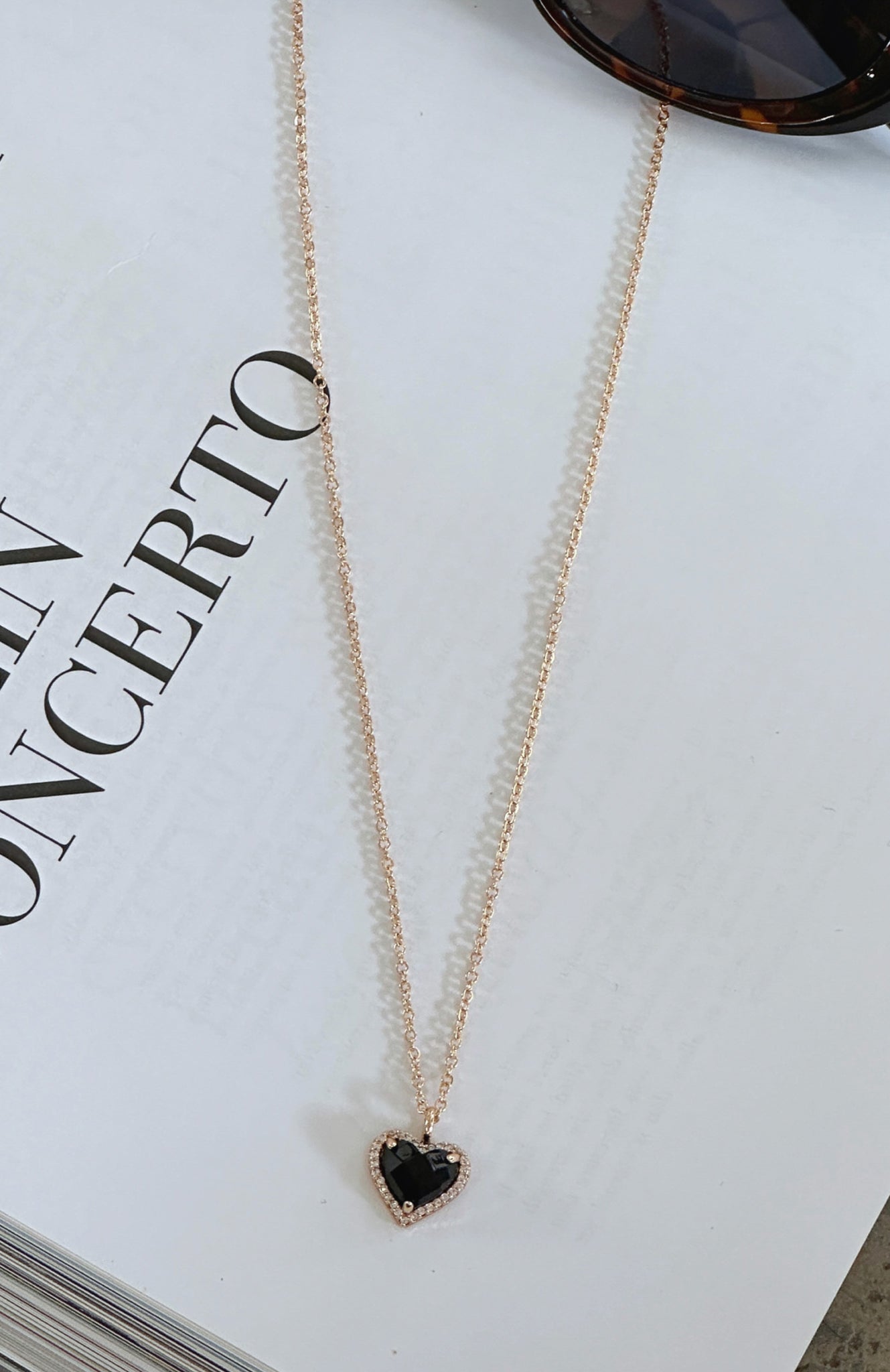 Midnight Heart Necklace