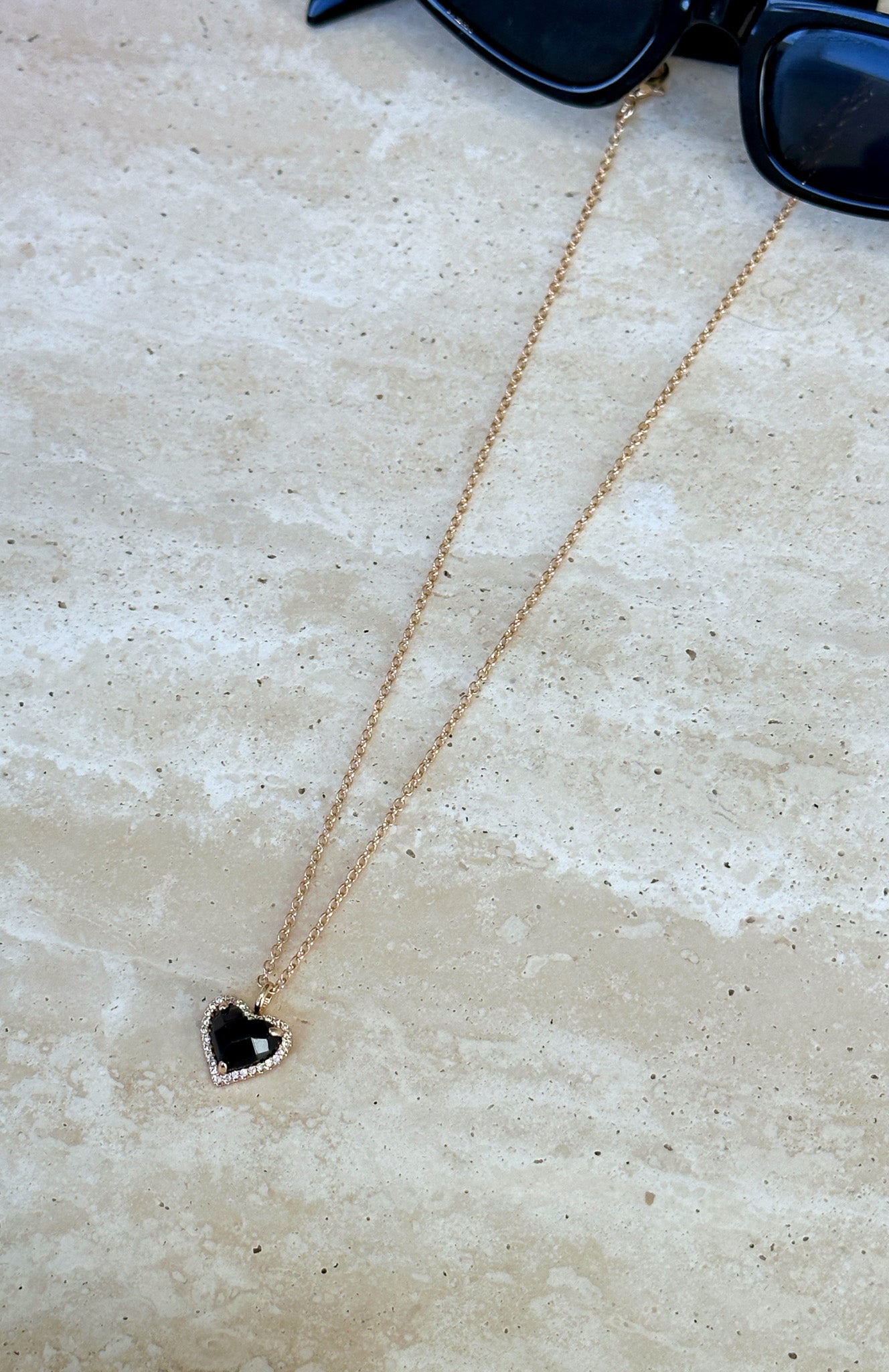 Midnight Heart Necklace