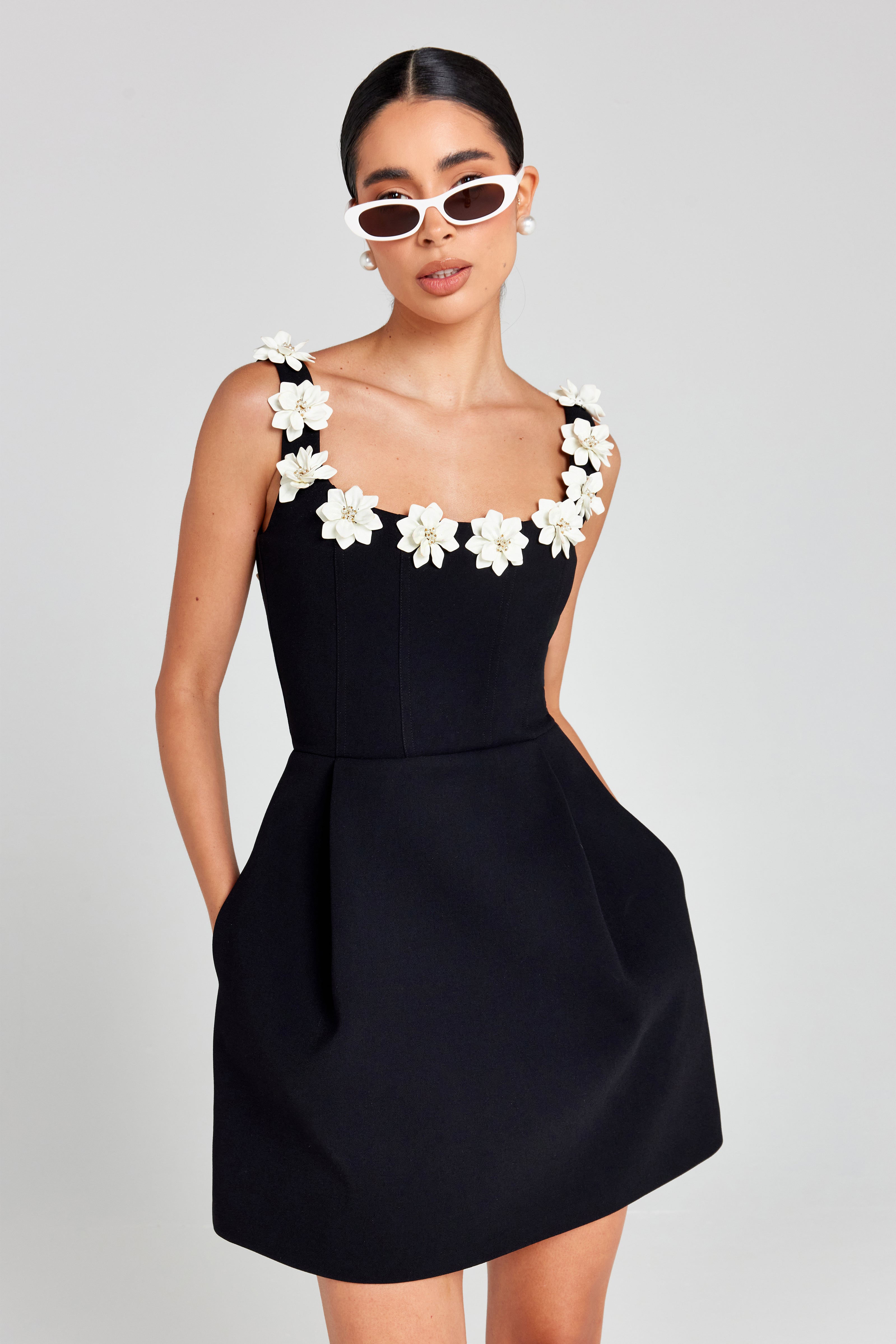 Showstopper Satin Mini Dress