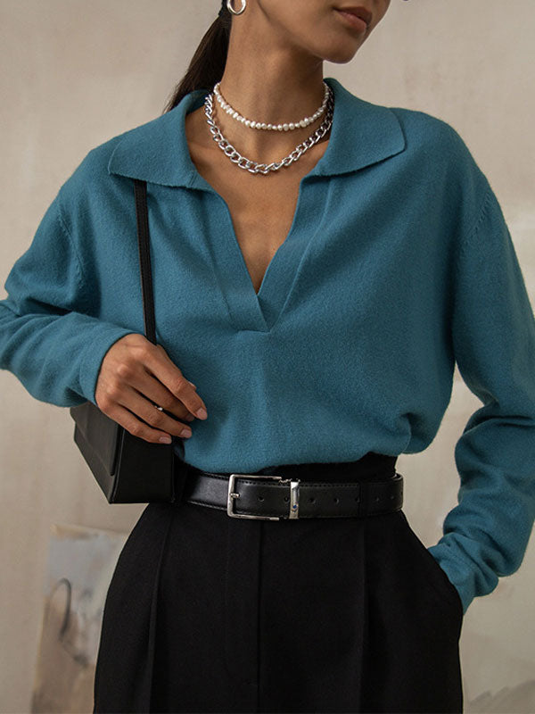 Auden Soft Knit Collared Jumper